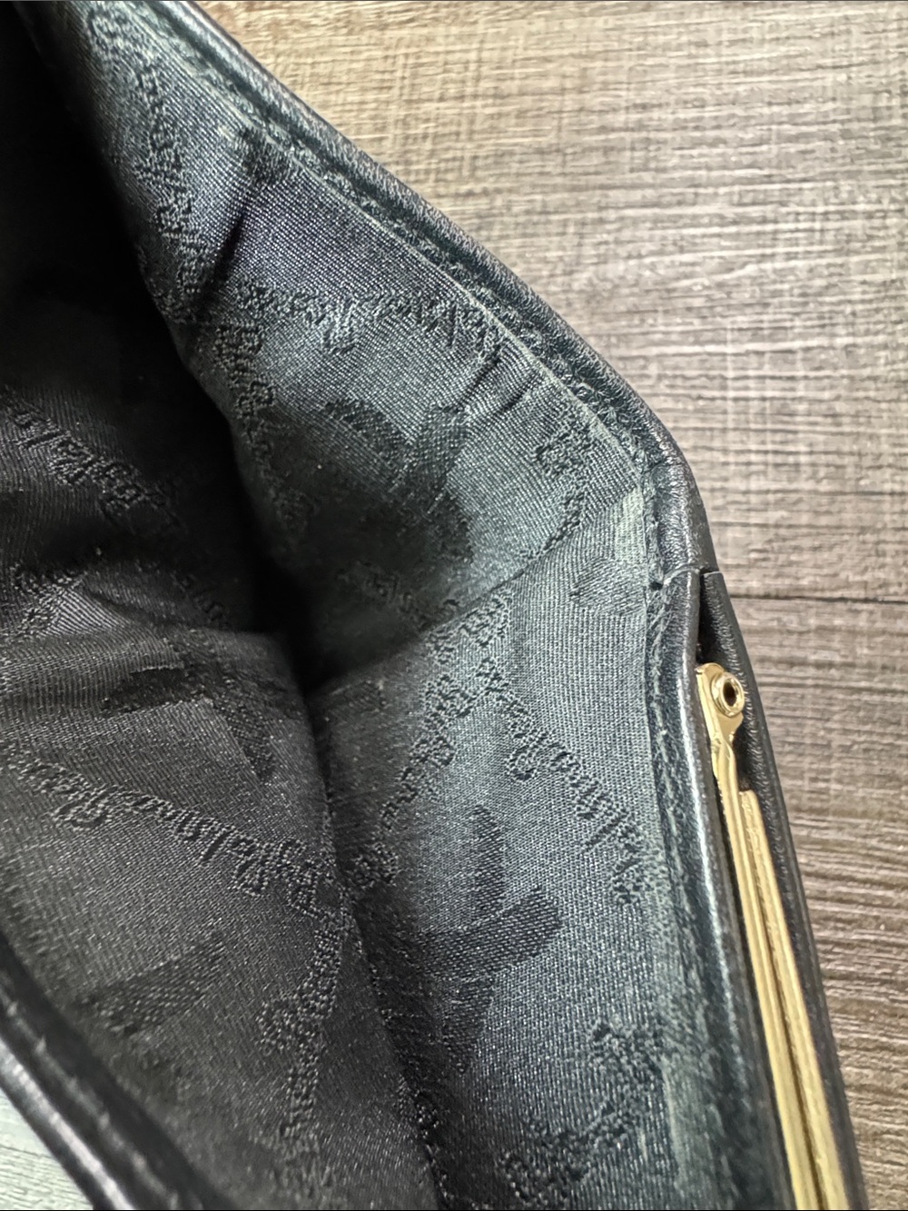 vintage Paloma Picasso black leather wallet - Picture 6 of 7